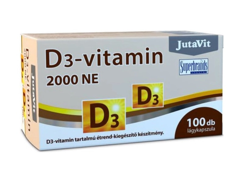JutaVit D-vitamin 2000NE lágykapszula 100db