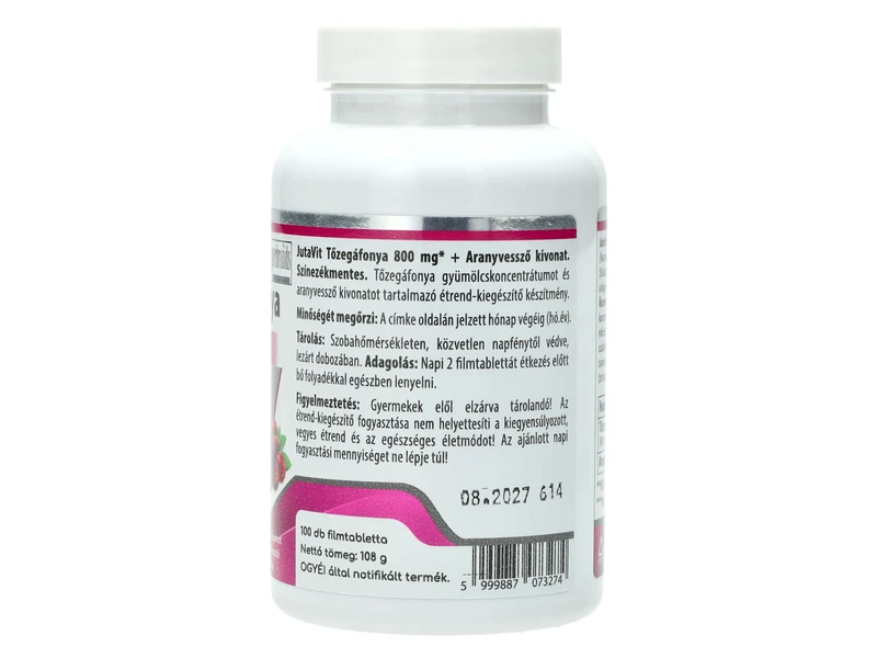 Jutavit tőzegáfonya 800mg + aranyvessző kivonat 100db