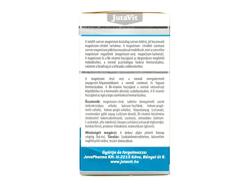 Jutavit Szerves magnézium + B6 + D3 70db