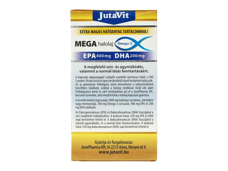 Jutavit Mega Omega-3 halolaj 100db