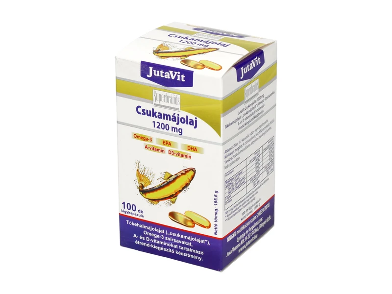 JutaVit Csukamájolaj 1200 mg 100db