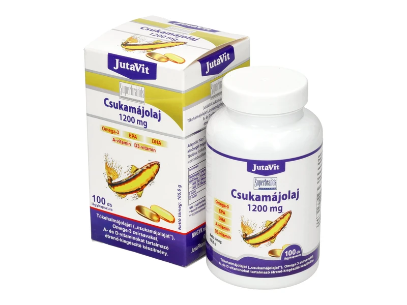 JutaVit Csukamájolaj 1200 mg 100db