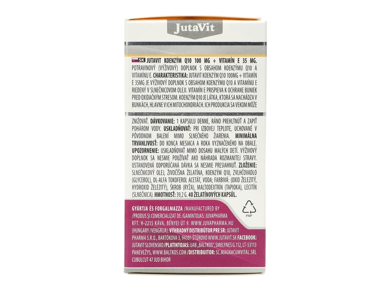 JutaVit Koenzim Q10 100 mg 40db