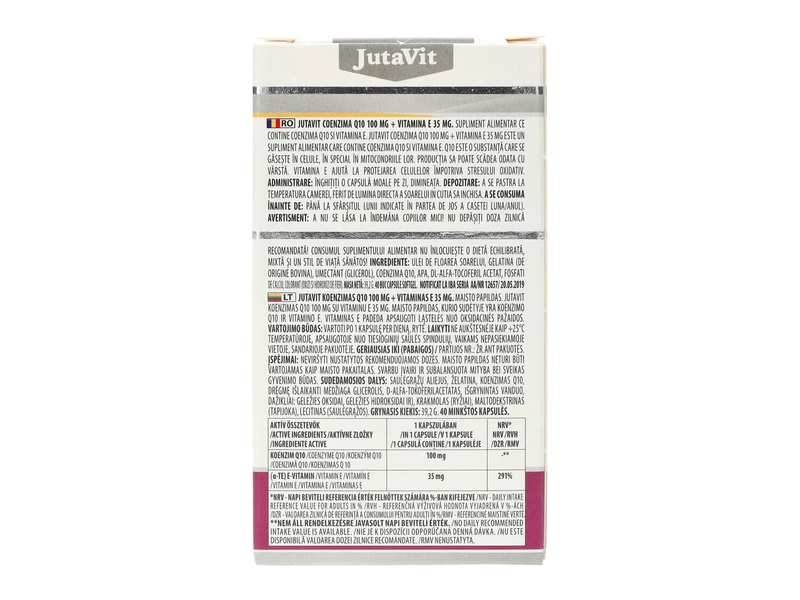 JutaVit Koenzim Q10 100 mg 40db