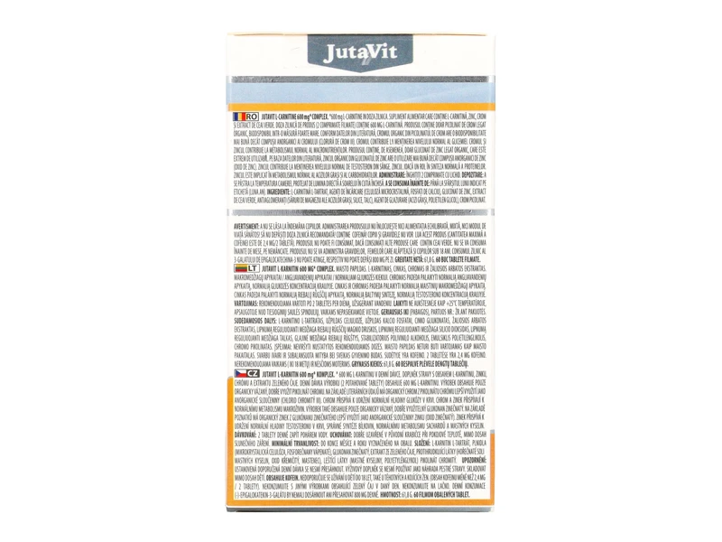 JutaVit L-karnitin (600mg) komplex 60db