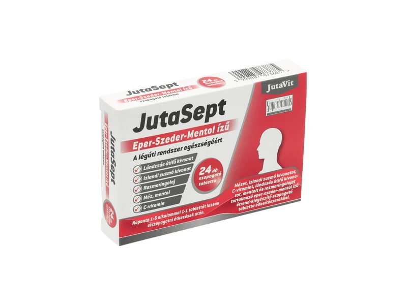 Jutasept Eper-Szeder-Mentol ízű 24db