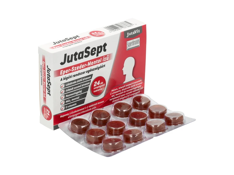 Jutasept Eper-Szeder-Mentol ízű 24db