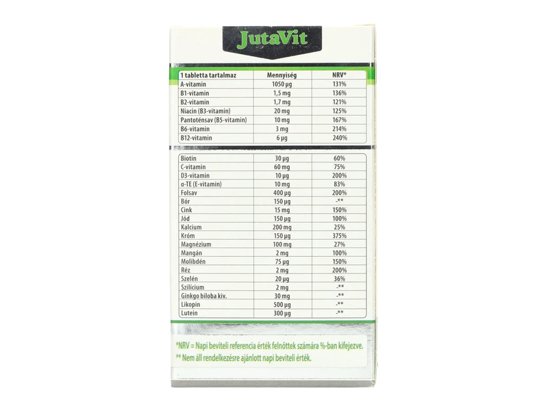 JutaVit Multivitamin felnőtteknek 50+ 100db