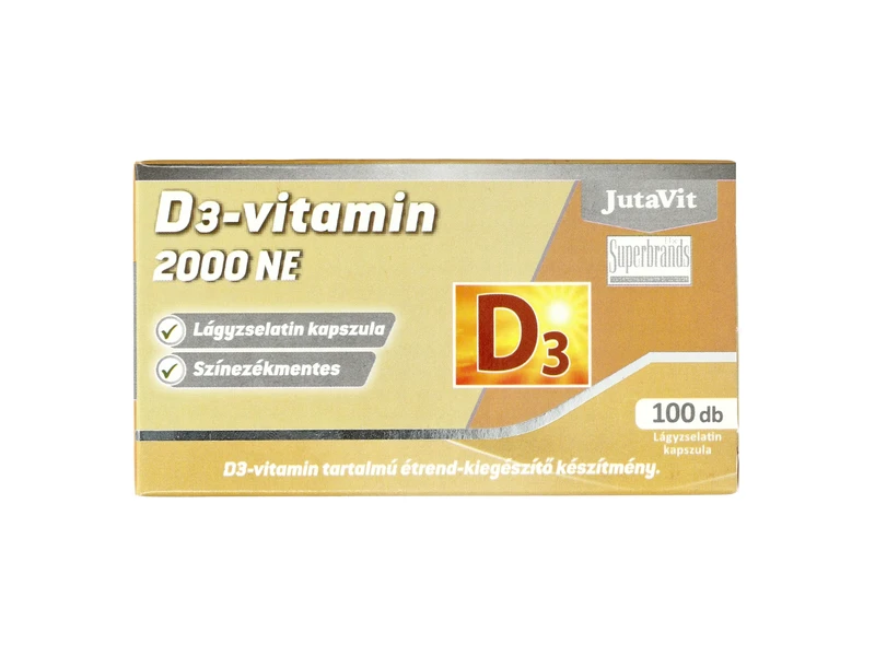 JutaVit D-vitamin 2000NE lágykapszula 100db