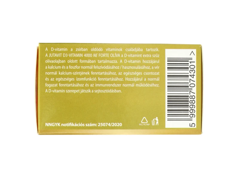 JutaVit D3-vitamin 4000NE Olíva 100db