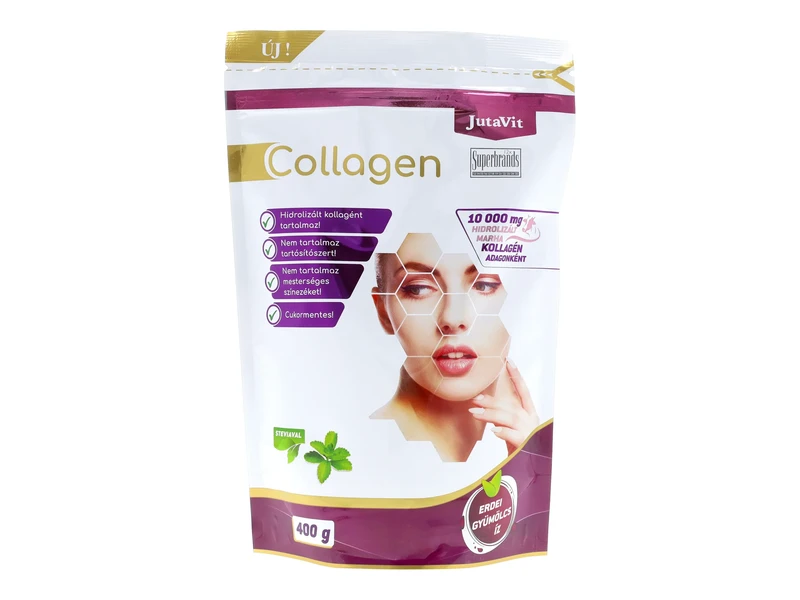 JutaVit Collagen Komplex italpor 400g Szeder és fekete ribizli ízben