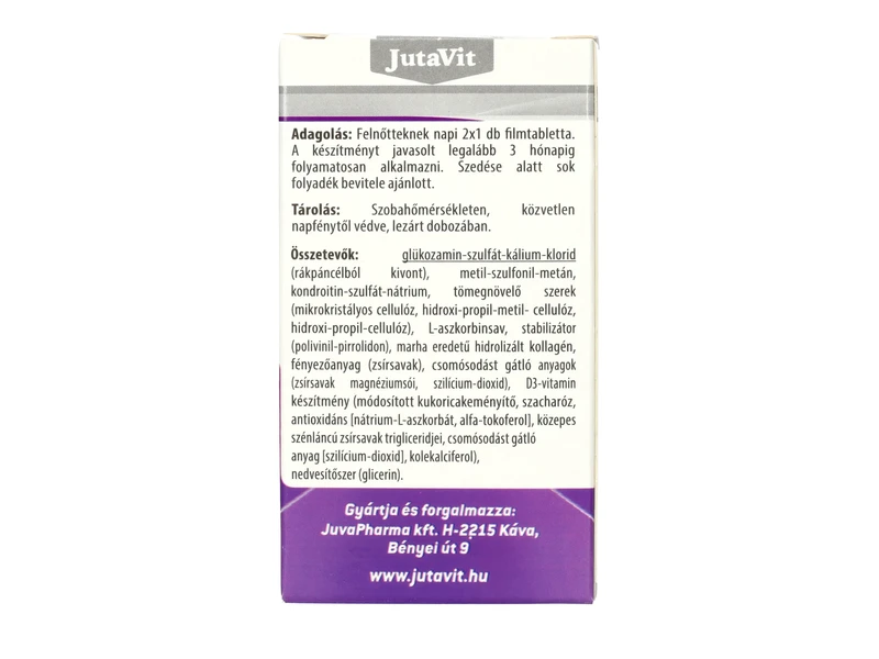 JutaVit Glükozamin+Kondroitin+MSM+Kolagén D+C vitamin tabletta 60db
