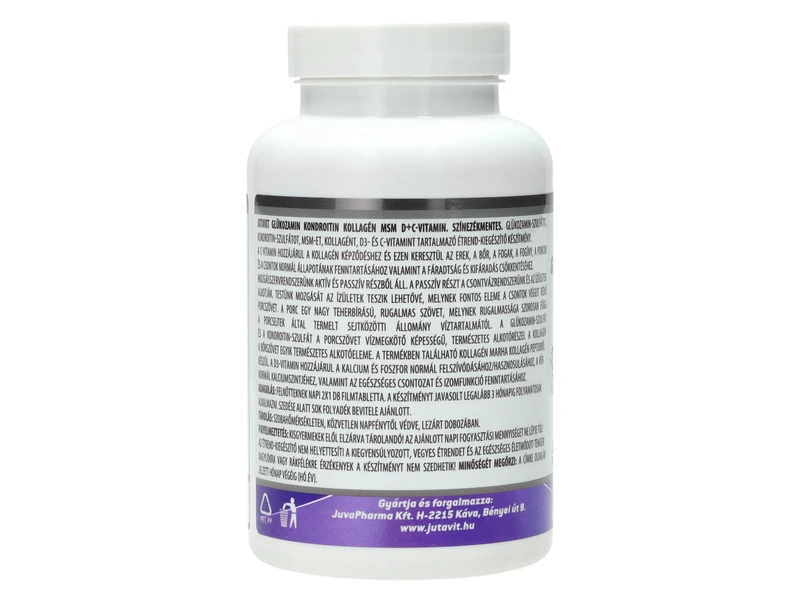 JutaVit Glükozamin+Kondroitin+MSM+Kolagén D+C vitamin tabletta 120db