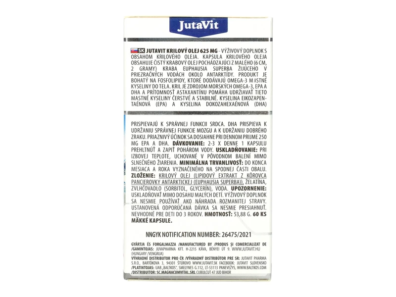 JutaVit Krill olaj 625mg 60db