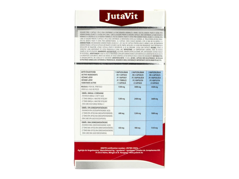 JutaVit Omega 3 Cardiovascular 1500mg 60db