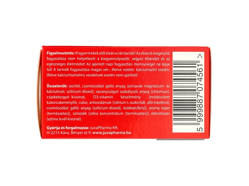 JutaVit D3-vitamin 800-NE KID eper ízű rágótabletta 60db