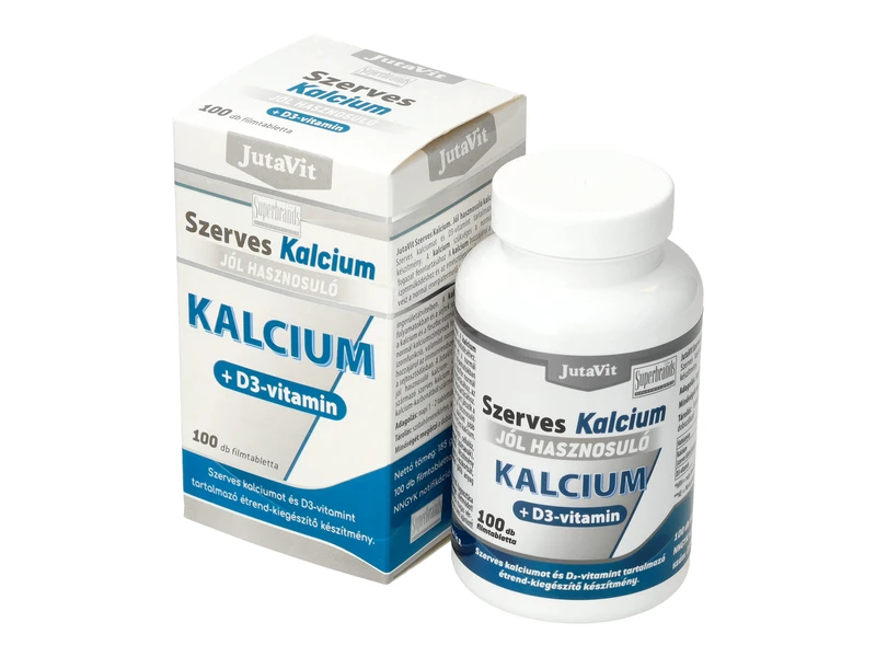 Jutavit Szerves Kalcium 350 mg+D3 Vitamin 100 db tabletta