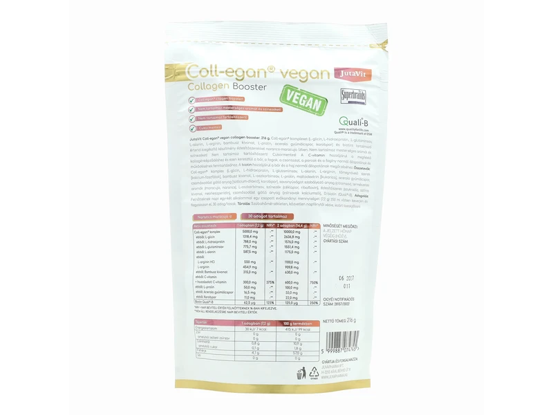 JutaVit Coll-egan vegan Narancs-maracuja 216g