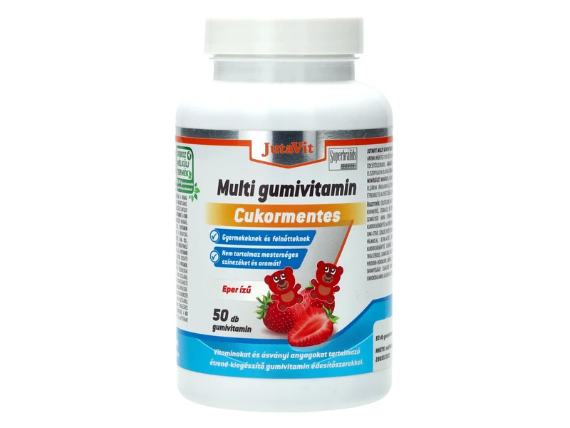 Jutavit Gumi Multivitamin Eper Ízű 50 db-os