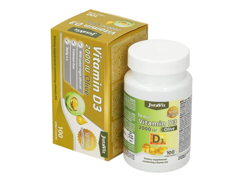 JutaVit D3-vitamin 2000NE Oliva lágykapszula 100db