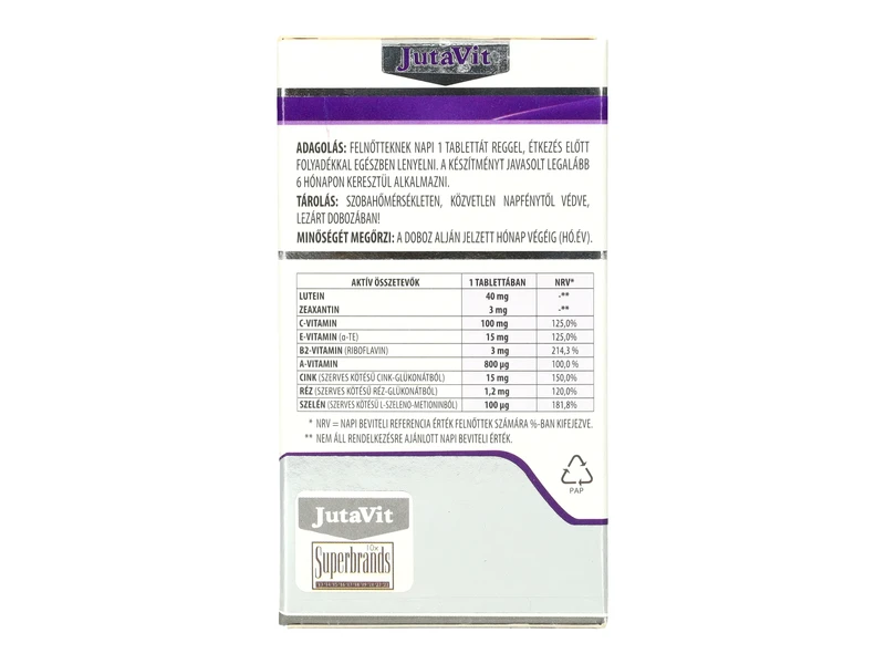 JutaVit Szem-Lutein Pro 40mg 60db