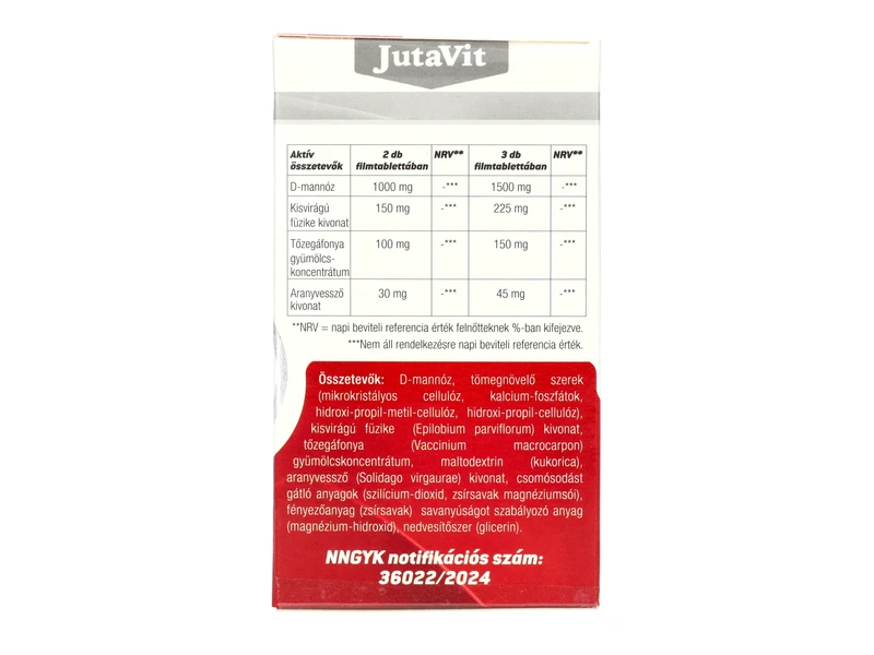 Jutavit D-Mannose Komplex 500 mg filmtabletta 90 db