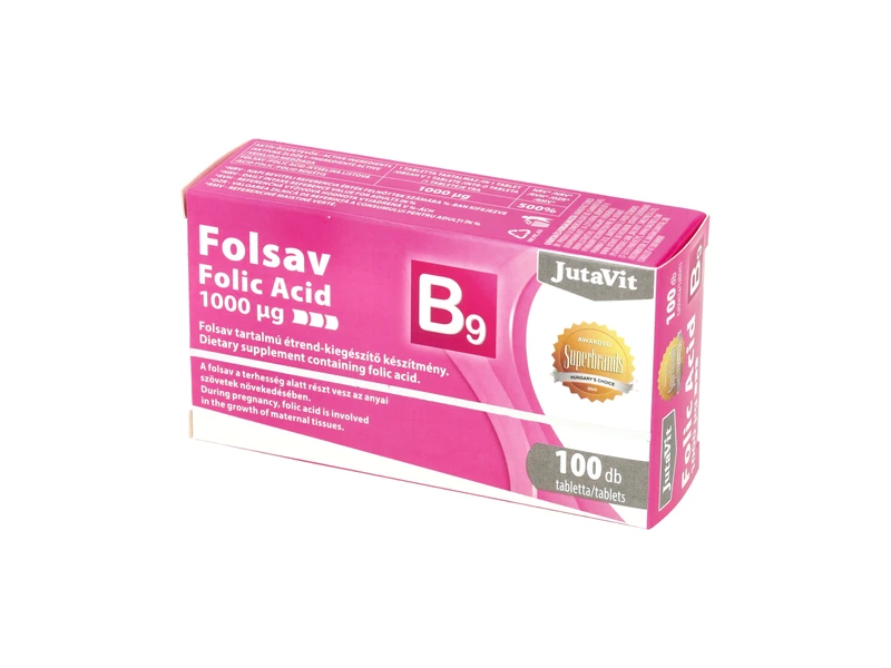 Jutavit Folsav 1000 Ug 100 db Filmtabletta