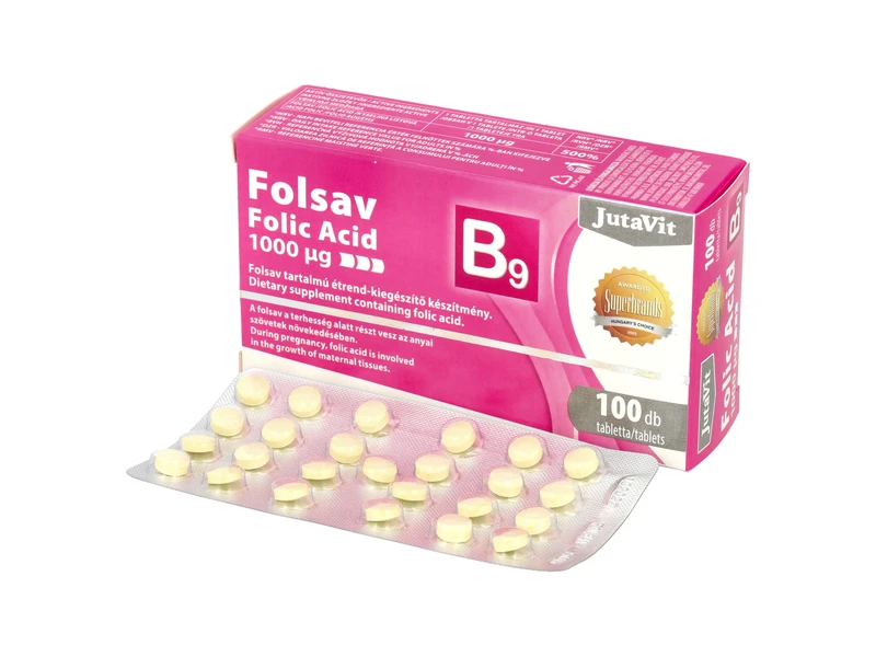 Jutavit Folsav 1000 Ug 100 db Filmtabletta