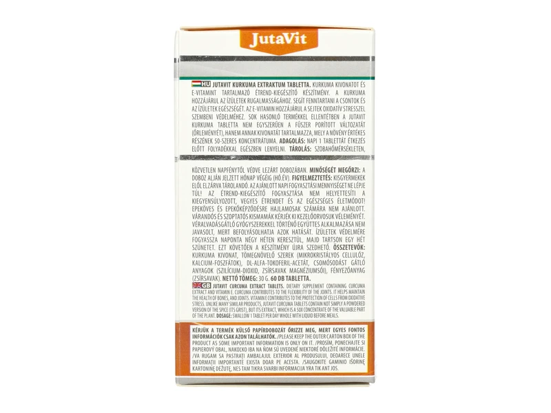 Jutavit Kurkuma Extraktum + E-vitamin 60 db Tabletta