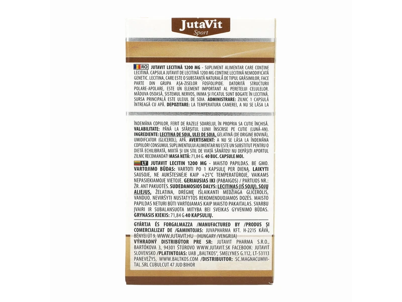 JutaVit Lecitin kapszula 40db