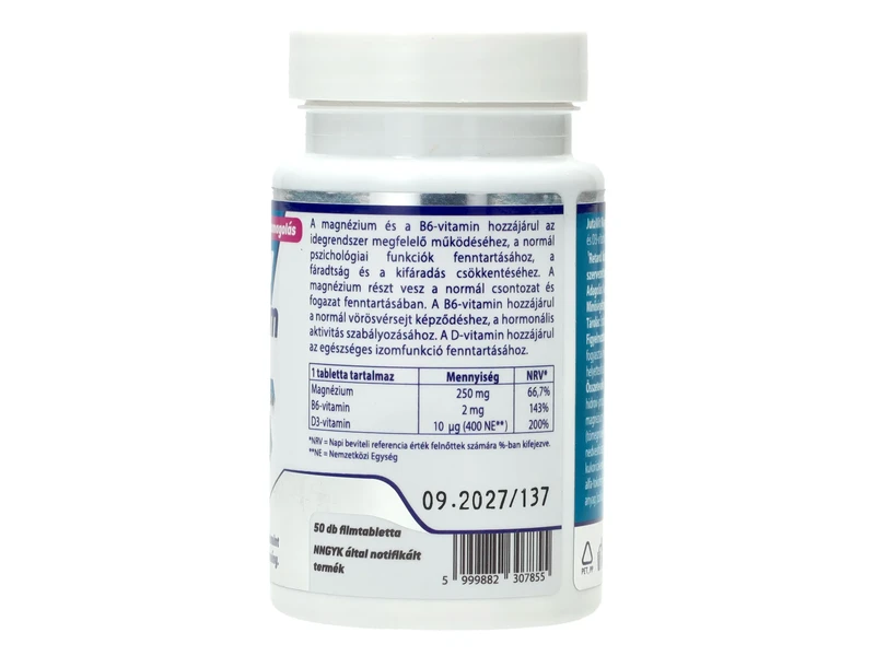 JutaVit Magnézium + B6 tabletta 50db