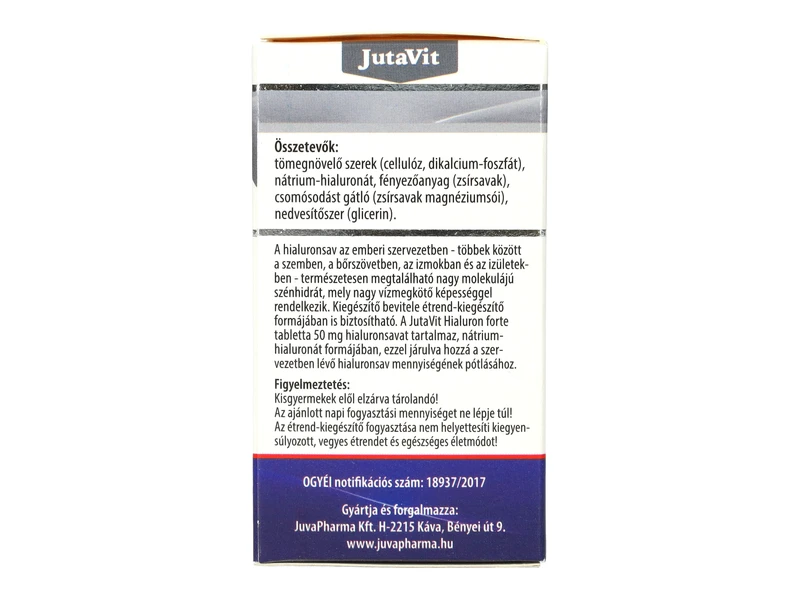 JutaVit Hialuron forte tabletta 45db