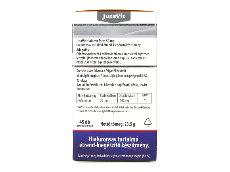 JutaVit Hialuron forte tabletta 45db