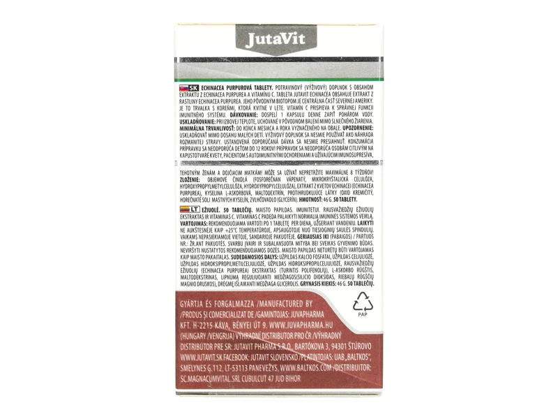 Jutavit Echinacea tabletta 50db