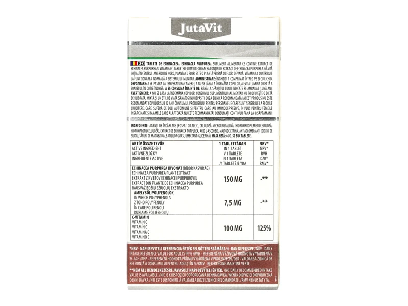 Jutavit Echinacea tabletta 50db