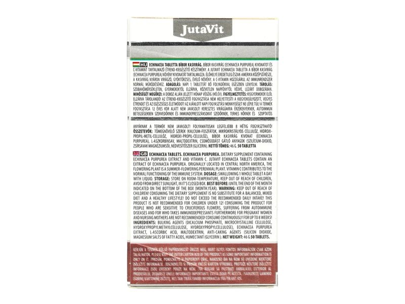 Jutavit Echinacea tabletta 50db