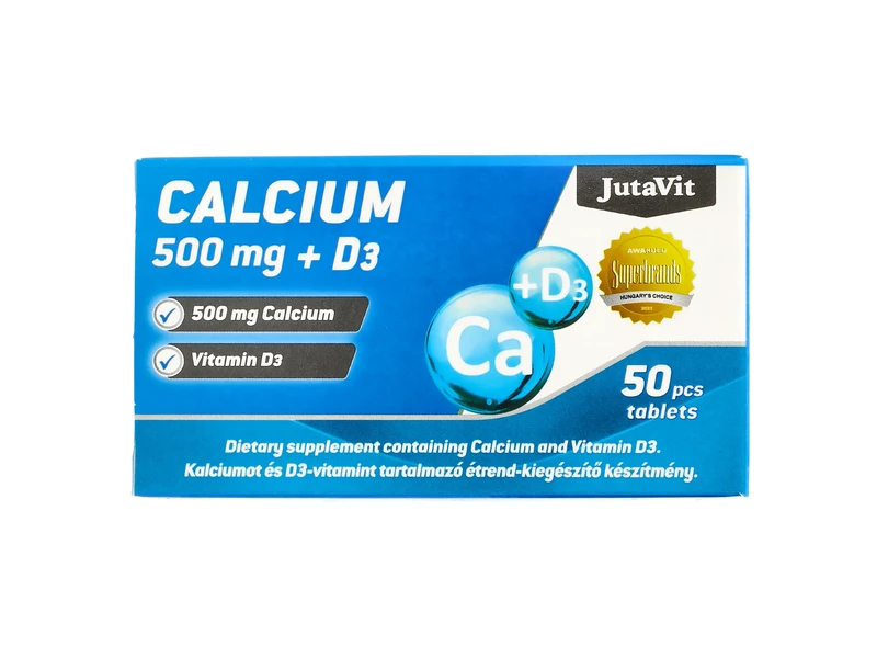 JutaVit Calcium tabletta 50db 500mg