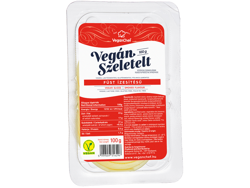 VeganChef Vegán Szeletelt Füstölt Ízesítésű 100 g