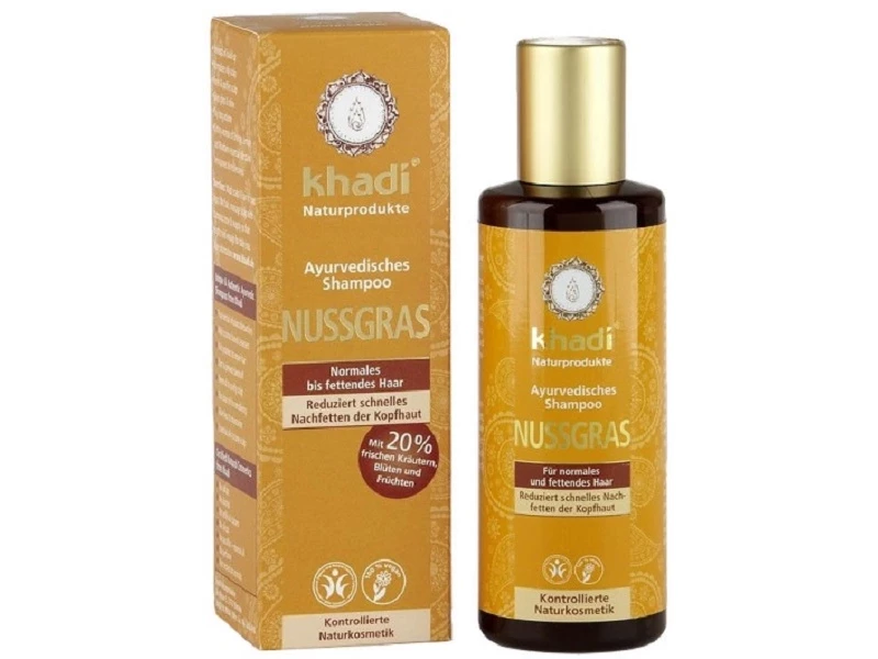 Khadi ayurvédikus mandulafű sampon 210 ml