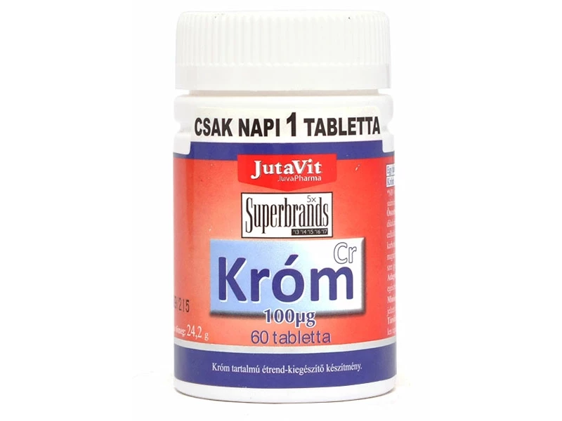 JutaVit króm tabletta 60db 100mcg