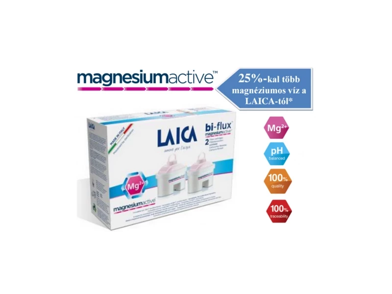 Laica Magnesiumactive Bi-flux szűrőbetét 2db