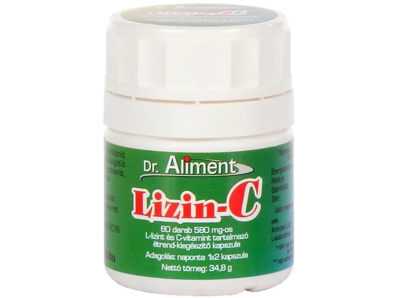 Lizin-C 500 mg 60 db kapszula (Dr. Aliment)