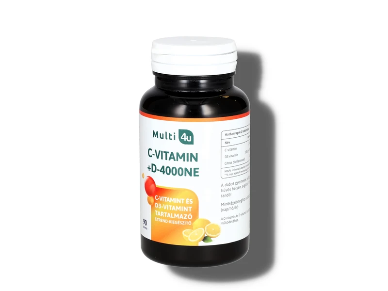 Multi 4U C 1000+D 4000 vitamin tabletta 90db