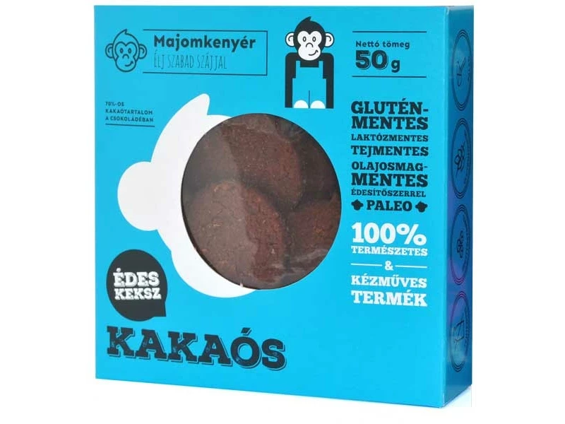 Majomkenyér Gyerekkeksz KAKAÓS MAKI dobozos 50 g