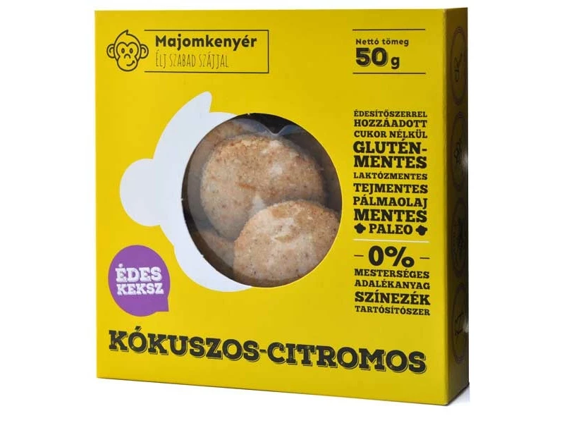 Majomkenyér kókuszos citrusos paleokeksz 50 g