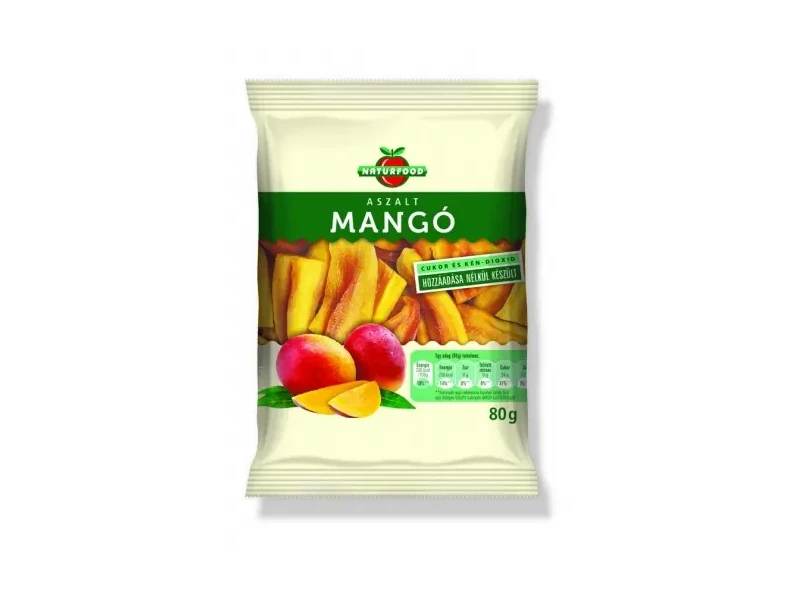 Aszalt mangó (cukor és SO2 mentes) 80g