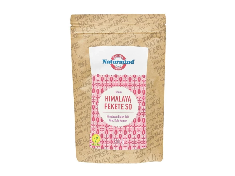 Natúr Himalaya fekete só, finom 250 g BiOrganik