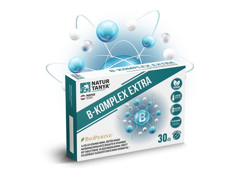 NT B-KOMPLEX EXTRA -, sáfrányos szeklice és fekete bors kivonat 30db