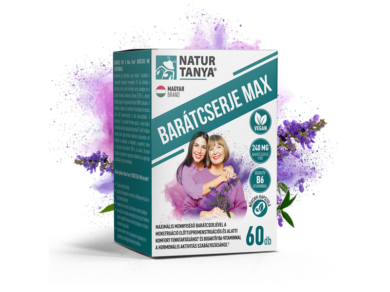 NT BARÁTCSERJE MAX - maximális mennyiségű barátcserje és bioaktív B6-vitamin 60db
