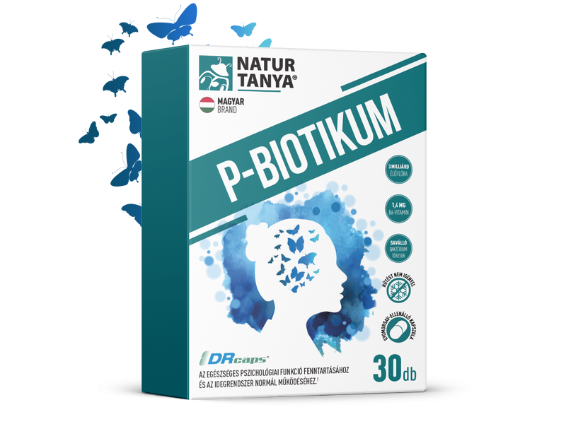 NT P-BIOTIKUM baktériumtörzsek (CEREBIOME®) + B6-vitamin 30db